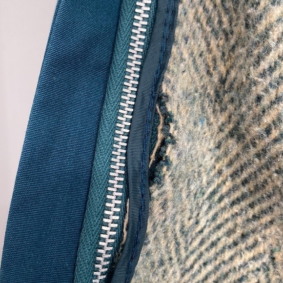 Vintage Belted Trench Coat Rain Shine Coat Wool Blend Liner Size 12 - Picture 7 of 13